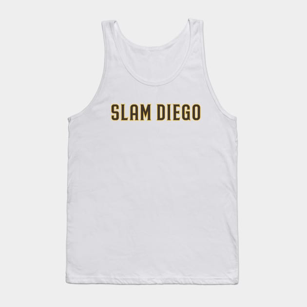 Slam Diego - White Tank Top by KFig21